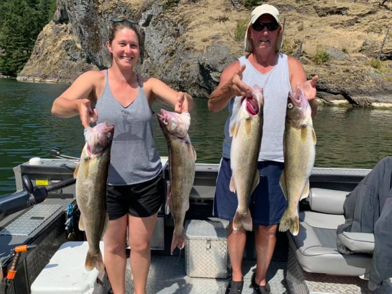 Columbia River Walleye Guided Trip – Vertical Jigs and Lures